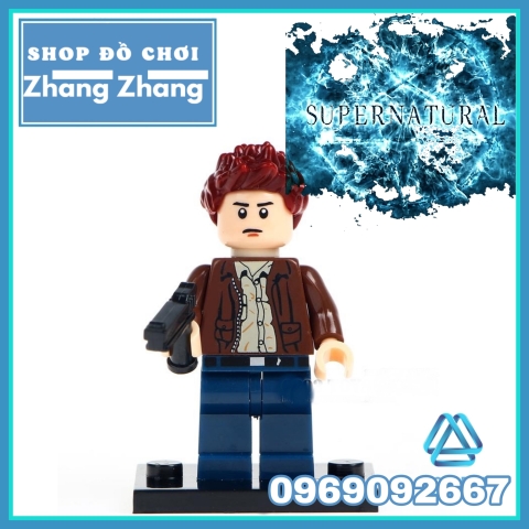 Xếp hình Supernatural anh em Dean & Sam Winchester và Castiel Lego Minifigures WM6004