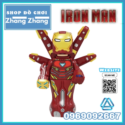 Xếp hình Avengers Endgame Người sắt Iron Man MK85 mới nhất 2020 Lego Minifigures Kopf KF6115 KF1339