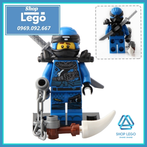 Xếp hình Ninjago Skylor - Jay - Jet Jack - Kai - Zane- Skullbreaker- Muzzle - Cole Lego Minifigures Lele A017 024