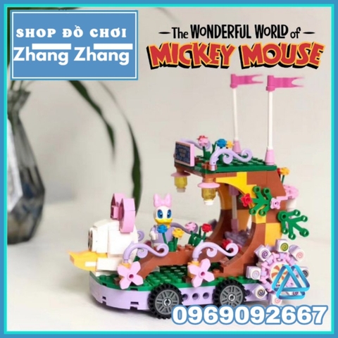 Xếp hình Xe diễu hành của vịt Daisy trong phim hoạt hình chuột Micky Lego Minifigures PRCK 69654