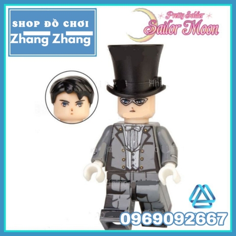 Xếp hình Sailor Moon Thủy thủ mặt trăng Tuxedo Lego Minifigures POGO PG8156