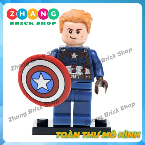 Đồ chơi xếp hình Captain America Black Panther Winter Soldier Hyperion Ms Marvel Deadshot Minifigures POGO PG8003