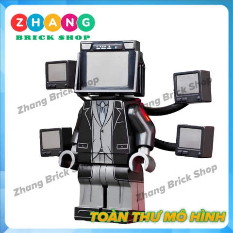 Đồ chơi mô hình nhân vật Skibidi Toilet Large TV Man 1.0 KDL826 K2188 Zhang Brick Shop