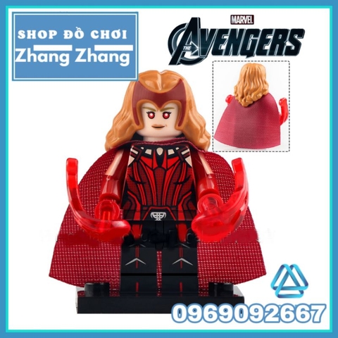 Đồ chơi xếp hình Bucky Scarlet Witch Vision Gamora Captain Falcon Loki Star-Lord Minifigures POGO PG8298