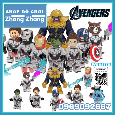 Xếp hình The Avengers : Endgame Quantum Suit Biệt đội siêu anh hùng Lego Minifigures POGO PG8257