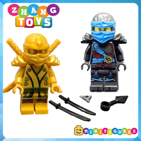 Đồ chơi xếp hình Ninjago Kai Nya Jay Cole Zane Lloyd tặng kèm Golder Ninja Minifigures KSZ716