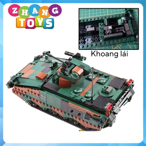 Đồ chơi xếp hình Xe thiết giáp Schutzenpanzer Marder gồm 1045 mảnh ghép Minifigures Xingbao XB06051