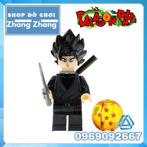 Xếp hình 7 viên ngọc rồng - Dragon Balls Songoku Lego Minifigures Kopf KF8023