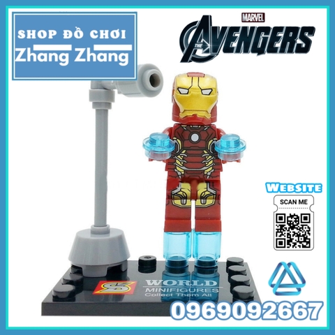 Xếp hình Avengers: Age of Ultron Henchman Ultron Sentry Baron Struker Quick Silver Black Widow Lego Minifigures SY276