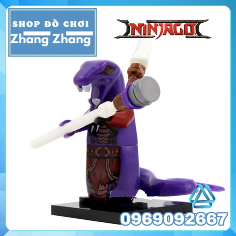 Xếp hình Ninjago: Master of Spinjitzu đại chiến tộc rắn Pythor Chen Lego Minifigures Xinh X0118