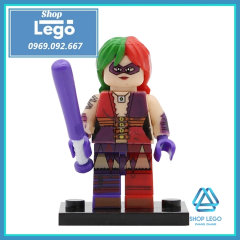 Xếp hình Thành phố Gotham Batman, Harley Quinn, Banshee, Condiment King Lego Minifigures POGO PG8100