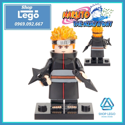 Xếp hình Naruto Uchiha Sasuke - Yahiko - Kisame Hoshigaki - Hidan - Uchiha Itachi Lego Minifigures KDL801
