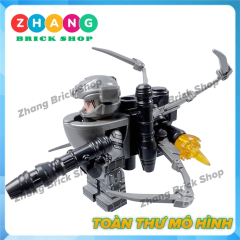 Mô hình nhân vật Skibidi Toilet Female Mutant KDL838 K2249 Zhang Brick Shop