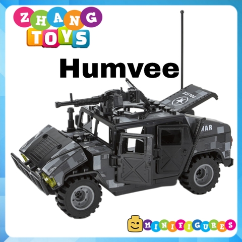 Đồ chơi Xếp hình mô hình Xe Humvee SWAT HMMWV M1114 chống khủng bố Minifigures J773 B