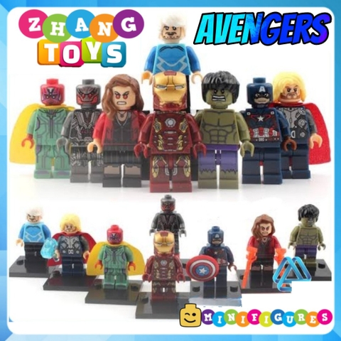 Xếp hình Avengers: Đế chế Ultron Siêu anh hùng Marvel Lego Minifigures Xinh 059 066