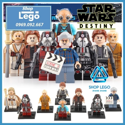 Xếp hình Star Wars Sith Trooper - Han Solo - Skywalker - Snoke - Lucas - Maz Kanata Lego Minifigures WM6039