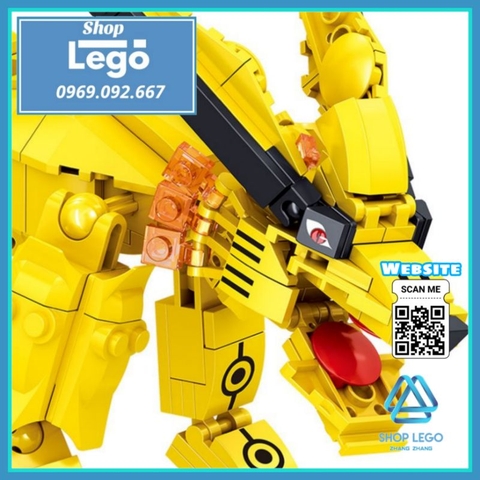 Xếp hình 429 hình Cửu Vĩ hồ Kyuubi hay Kurama trong Naruto Lego Minifigures PRCK 69631