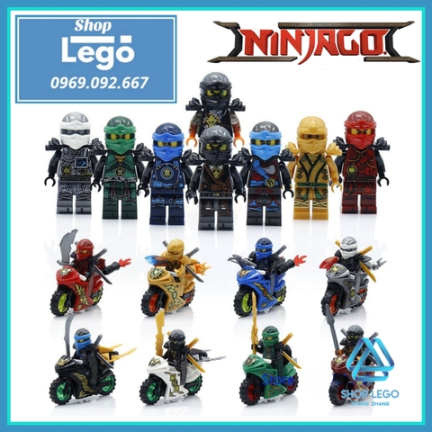 Xếp hình Ninjago Zane- Kai- Jay - Cole Lloyd Nya Lego Minifigures Lele 31050