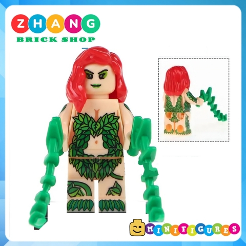 Đồ chơi Xếp hình gồm Green Lantern - Hal Jordan - Stewart - Super Man - Poison Ivy - Batman - Robin Minifigures WM6013