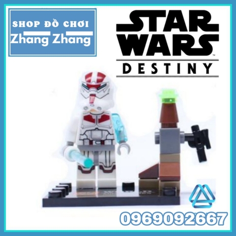 Xếp hình Star Wars Yoda - Clone Trooper - Captain Rex - Jek-14 - Obi Wan - Han Solo Lego Minifigures SY195