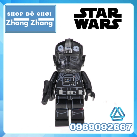 Xếp hình Star Wars Ki-Adi-Mundi - Rey - Moloch Luke Skywalker Imperial Pilot Rebel Trooper Lego Minifigures Pogo PG8116