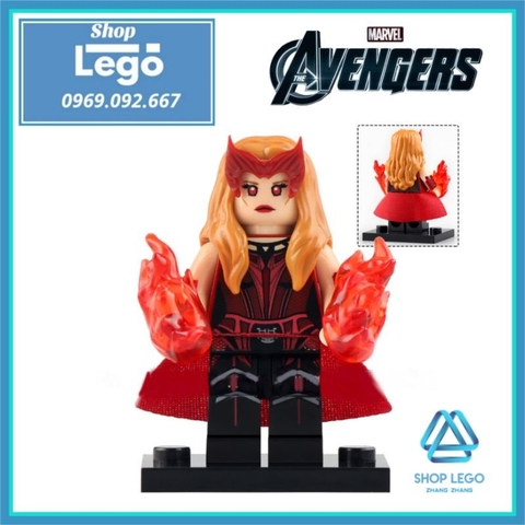 Xếp hình Wave 2 of Wandavision Scarlet Witch - Vision - Mephisto - Monica Rambeau - Tommy Lego Minifigures Xinh X0309
