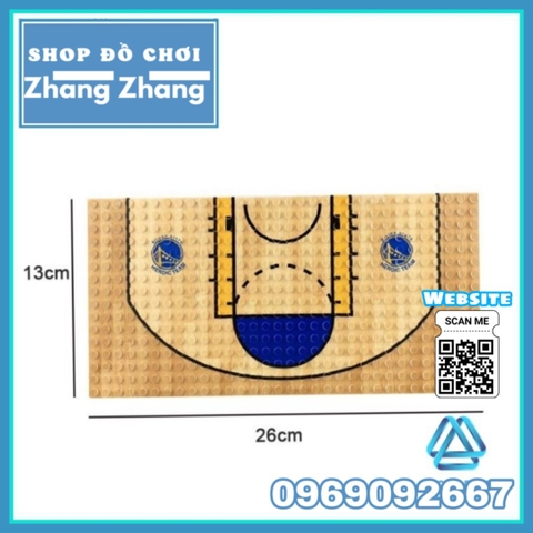 Xếp hình sân bóng rổ 1 : 1 giải bóng rổ nhà nghề NBA mới nhất Lego Minifigures Basketball tặng bảng rổ