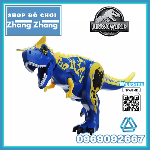 Đồ chơi xếp hình công viên khủng long Blue Carnotaurus trong Jurassic World YG77069-6