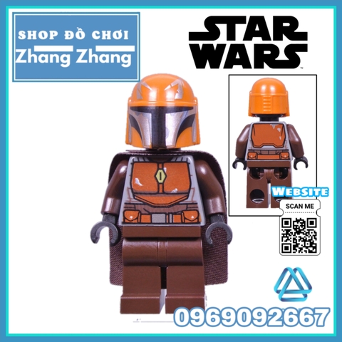 Xếp hình Star Wars Mandalorian Zuckuss Elrik Vonreg Boolio Astraal Vao Lego Minifigures POGO PG8282