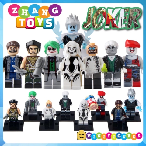 Xếp hình Joker Captain Boomerang Silver Banshee Ra's Al Ghul Killer Frost Harley Quinn Solomon Dr Hugo Lego Xinh X0171