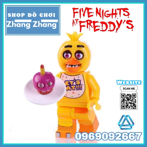 Xếp hình Chica - Bonnie - Foxy Spintraft - Freddy trong Five Night at Freddy Lego Minifigures WM6074