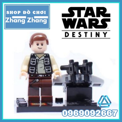 Xếp hình Star Wars Yoda - Clone Trooper - Captain Rex - Jek-14 - Obi Wan - Han Solo Lego Minifigures SY195