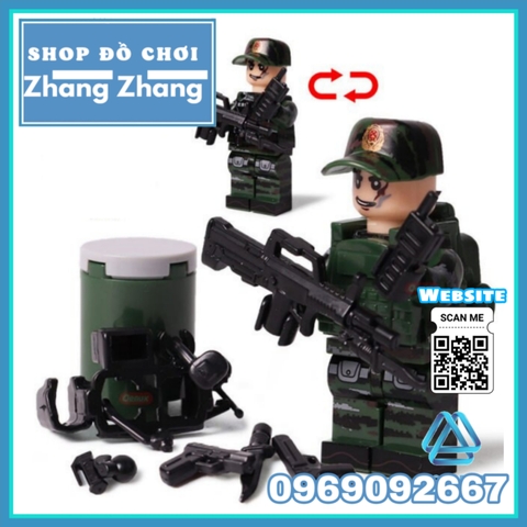 [LBK1] Xếp hình lính biệt kích rừng Lego Minifigures TBS Toys TBS17-22 0217 0222