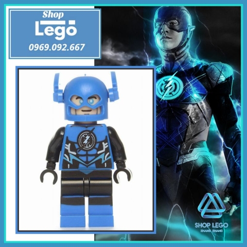 Xếp hình Flash Blue Lantern tia chớp xanh Lego Minifigures Kopf KF2009 KF8020