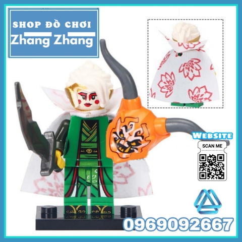 Xếp hình Ninjago Master Spinjitzu Harumi Samurai X Lego Minifigures LELE A001-008