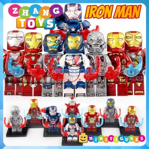 Đồ chơi Xếp hình Iron Man MK85 War Machine - Ant Man - Clint Barton Ronin - Happy Hogan Lego Minifigures Xinh X0265