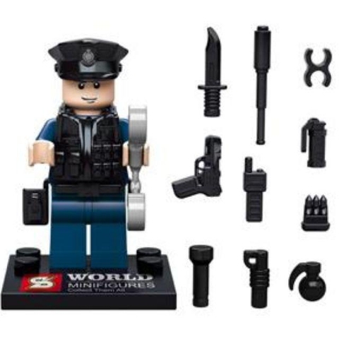 Xếp hình lực lượng cảnh sát đặc nhiệm Hongkong PTU SDU đặc nhiệm Phi Hổ SwatLego Minifigures SY278