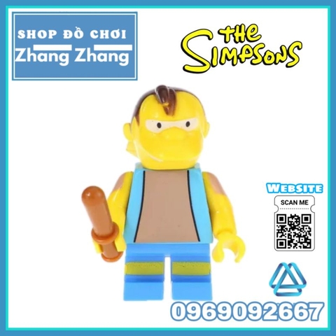 Đồ chơi xếp hình Gia đình Simsons Bartman - Marge Homer Nelson - Flanders Bart Milhouse Kopf KF6039