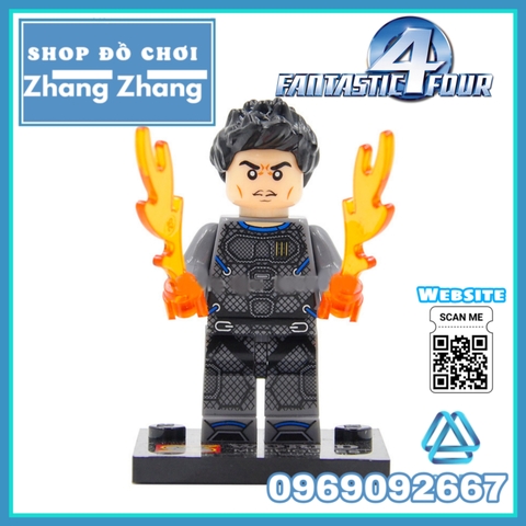 Xếp hình Fantastic The Thing Invisible Woman Human Torch Dr Doom Sue Storm Reed Richards Johnny Lego Minifigures SY288