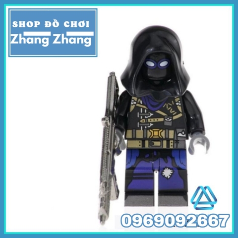 Xếp hình Fortnite Teknique - Brite Gunner - Raven - Special Soldier - Tracker - Explorer Lego Minifigures Kopf KF6050