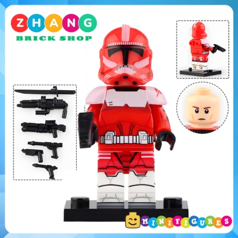 Xếp hình Star Wars binh đoàn Armored Clone Trooper mới nhất 2021 Lego Minifigures Xinh X0300