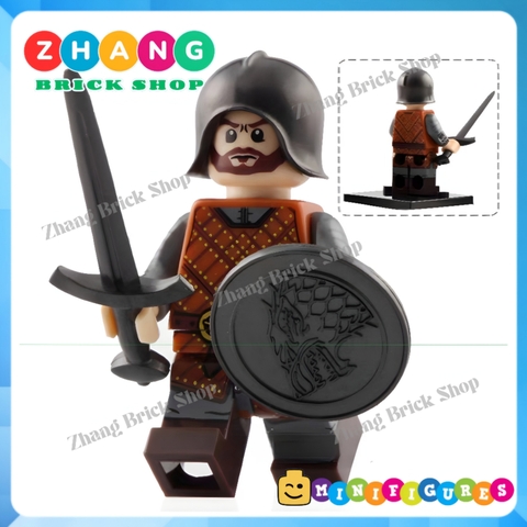 Đồ chơi xếp hình Game of Thrones gồm Eddard Stark - Jory Cassel - Hallis Mollen mô hình Minifigures XP042 047