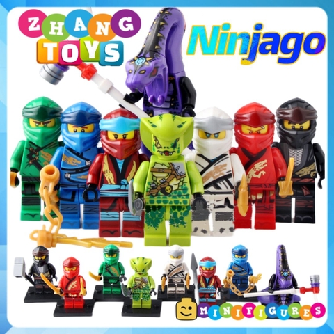 Đồ chơi Xếp hình Ninjago đại chiến tộc Rắn Xà Tinh Minifigures Lele A090 097