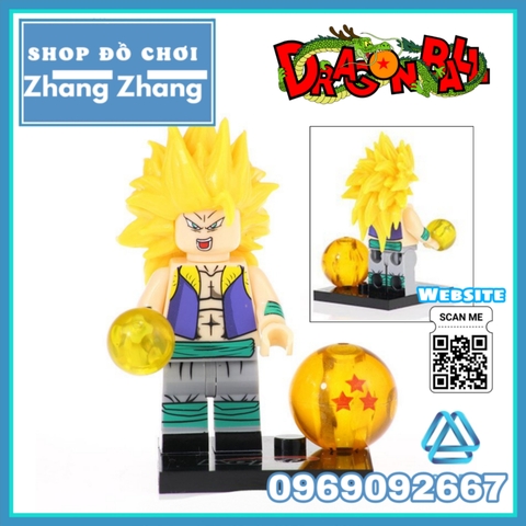 Xếp hình 7 viên ngọc rồng Dragon Ball Trunks Broly
Gotenks Goku
- Evil Buu - Xeno Bardock Lego Minifigures Kopf KF6042