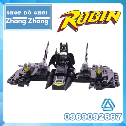Đồ chơi Xếp hình phi thuyền Batwing của Batman trong Bat Hero mới nhất Lego Minifigures SY1351 MG155C