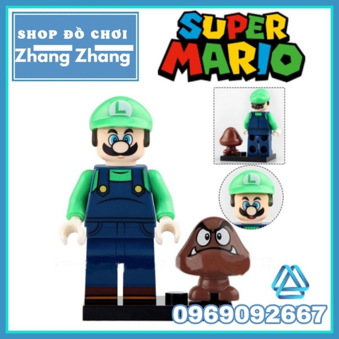 Xếp hình Super Mario nấm lùn mới nhất 2021 Lego Minifigures Kopf KDL805