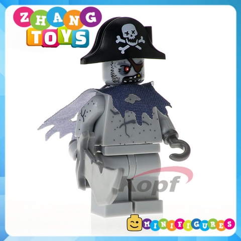 Xếp hình Pirates of the Caribbean Jack Sparrow - Carina - Barbossa - Henry - Scurm - Gibbs Lego Minifigures Xinh X0160