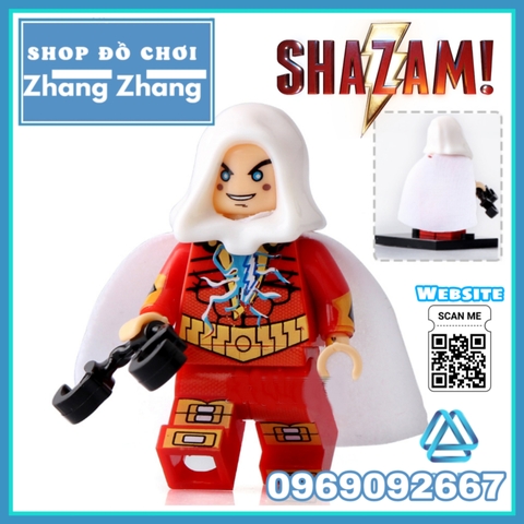 Xếp hình Flash & Shazam Green Lantern Fire Storm - Black Adam - Lobo - Scarecrow DC Comics Lego Minifigures Xinh X0153