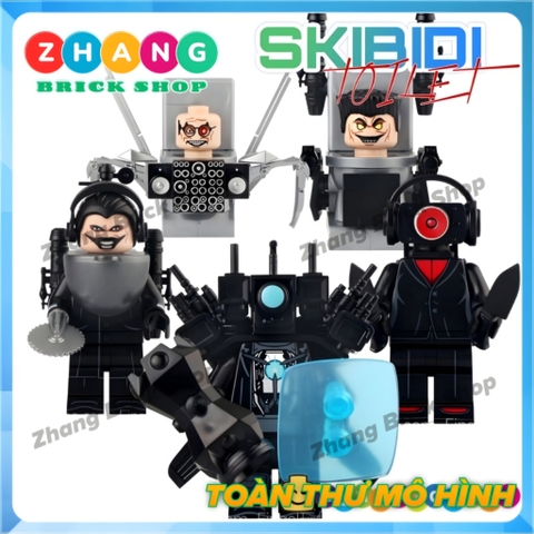 Đồ chơi xếp hình Skibidi Toilet Humanoid toilet man Titan cameraman Gman Female agent Minifigures KDL823