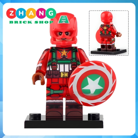 Xếp hình Giáng sinh Christmas Batman - Superman - Iron Man - Thanos - Deadpool - Harley Quinn Lego Minifigures WM6104